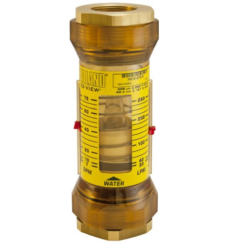 Hedland H617-675-R-EZ-Nézet Áramlásmérő A Szenzor, Polyphenylsulfone, Használható Víz, 30.0 hogy 280.0 lpm Áramlási Tartomány,