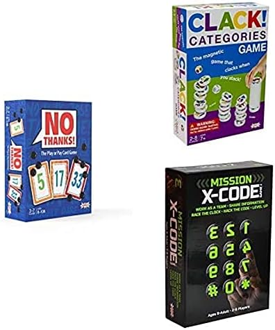 Családi Játék Éjjel 3-Pack – Felvázoló Nem, Köszönöm!, KLAKK! Kategóriák, & X-Kód – a Legjobb Játékok Gyerekeknek 8+, Tizenéves,
