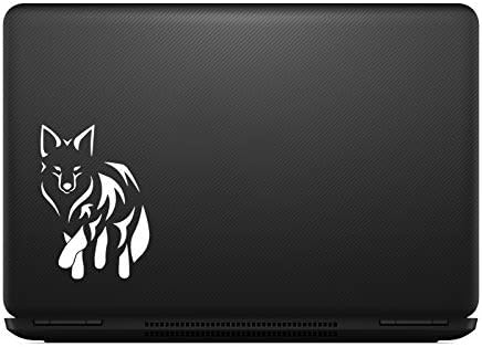 Alku Max Matricák Törzsi Fox Sziluett Matrica, Matrica Notebook Autós Laptop 5.5 (Fehér)