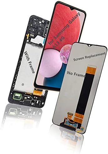Samsung Galaxy A13 4G Képernyő Csere Keret MINKET Verzió Tartozékok LCD Kijelző Digitalizáló érintőképernyő Közgyűlés a Javító