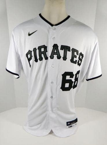 2020 Pittsburgh Pirates Brandon Waddell 68 Játék Kiadott Fehér Jersey-i Memorial 7 - Játék Használt MLB Mezek