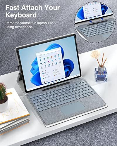 MoKo Esetben a Microsoft Surface Pro 8 13 Érintőképernyő 2021 Kiadás Tablet - Portfólió Üzleti tok Kompatibilis a Type Cover,