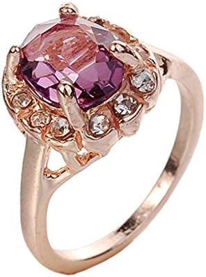 2023 Új Személyiség Egyszerű Retro Intarziás Strasszos Színes Gyűrű Női Ékszerek Egyszerű Gyémánt Gyűrű (Piros, 9)