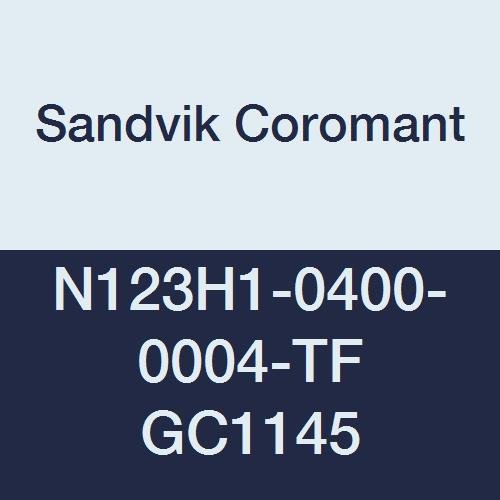 A Sandvik Coromant CoroCut 1-Edge-Karbid Fordult Be, 123, TF Chipbreaker, GC1145 Minőségű, többrétegű Bevonat, N123K1-0600-0004-TF,