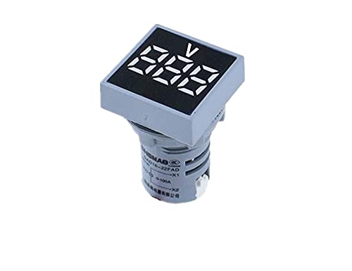 PHNT 22mm Mini Digitális Voltmérő Tér AC 20-500V Voltos Feszültség Teszter Méter Power LED Kijelző Kijelző (Szín : Kék)