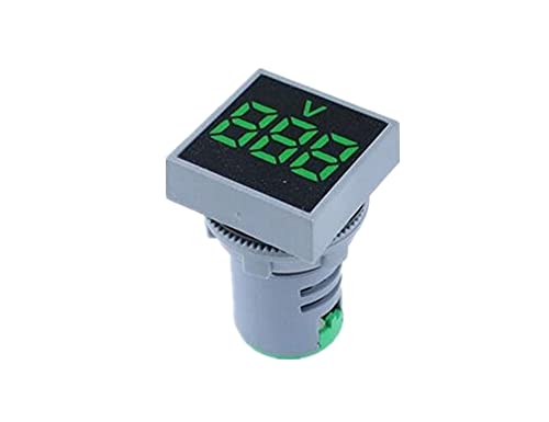 PHNT 22mm Mini Digitális Voltmérő Tér AC 20-500V Voltos Feszültség Teszter Méter Power LED Kijelző Kijelző (Szín : Zöld)