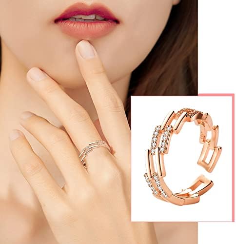 Csörög a Nők 2023 Születésnapi Ajándékok Index Divat Fény, Divat Luxus Gyűrű Női Személyre szabott Gyűrű Mind-