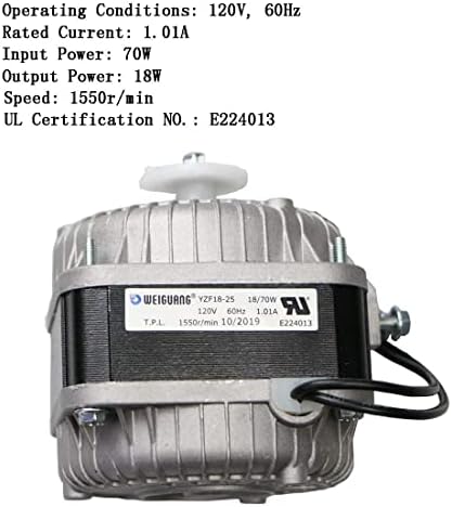 Árnyékolt Pólusú Motor 120V 60Hz 1.01 EGY 18W AC Ventilátor Motor a Kis Szellőztető Berendezés,Hűtő Berendezések Hűtő Elpárologtató