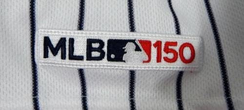 2019 New York Yankees Jonathan Loaisiga 43 Játék Kiadott Fehér Jersey 150 Patch - Játék Használt MLB Mezek
