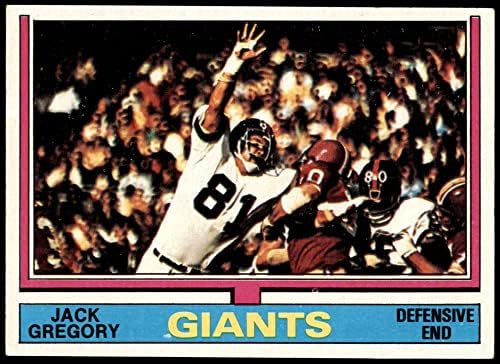 1974 Topps 439 Jack Gregory New York Giants-FB (Foci Kártya) EX/MT+ Óriások-FB Delta St