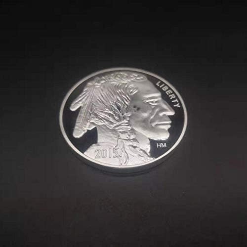 2015 Indián/Buffalo Érme BU 1 oz .999 ezüstözött Kerek-Korlátozott USA-ban Készült Amerikai Érmék Csepp Szállítás