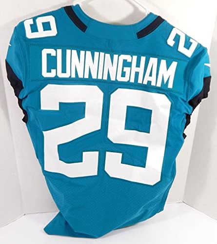2019 Jacksonville Jaguars Benny Cunningham 29 Játék Kiadott Teal Jersey 25 100 P - Aláíratlan NFL Játék Használt Mezek