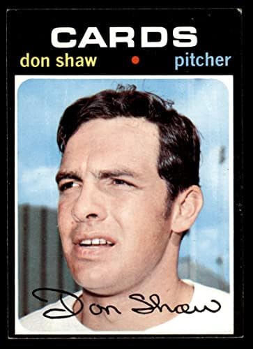 1971 Topps 654 Ne Shaw St. Louis Cardinals (Baseball Kártya) EX Bíborosok
