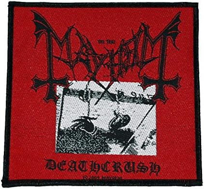 Súlyos Testi Sértés Deathcrush Patch Album Art Black Metal Zenekar Szőtt Varrni Applied