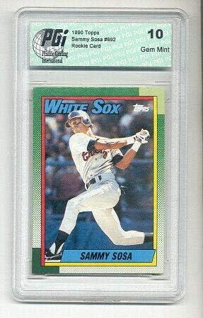 1990 Topps Sammy Sosa Újonc Kártya OFJ 10 gem White Sox Baseball Asztalon Kezdő Lapot