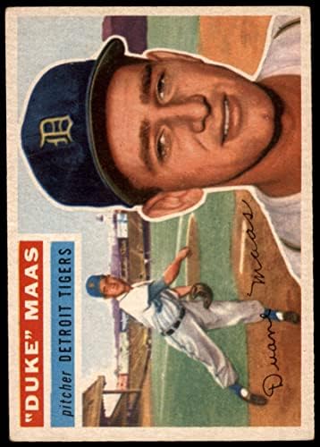 1956 Topps 57 Herceg Maas-Detroit Tigers (Baseball Kártya) VG/EX Tigrisek