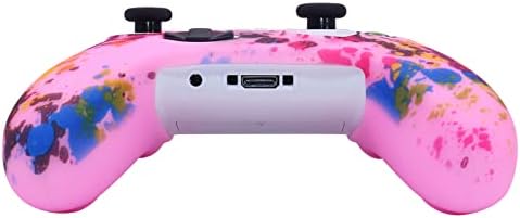 Rózsaszín Vezérlő Bőr RALAN,Aranyos Szilikon Vezérlő Borító Bőr Védő Kompatibilis a Lányok Xbox Sorozat X Vezérlő (Rózsaszín