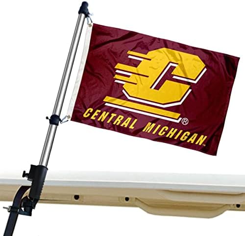 CMU Chippewas Hajó Mini Zászló, Zászló Rudat tartó Hegy Készlet