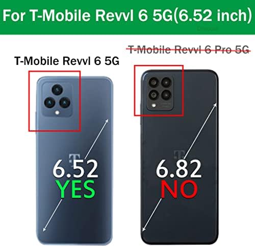 Dzxouui a REVVL 6 5G Telefon Esetében, a T-Mobile Revvl 6 5G az Esetben a [2 Csomag] képernyővédő fólia, Nők, Lányok Aranyos,