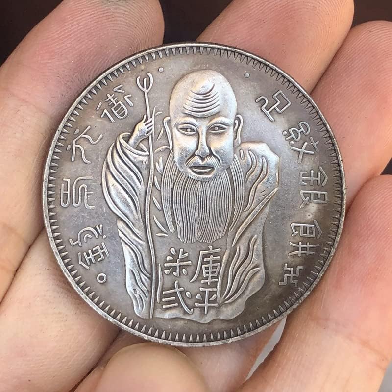 QINGFENG Régi Érméket Antik Ezüst Dollár Tajvan Egy Jüan Shouxing Pénzverés Kézműves Gyűjtemény