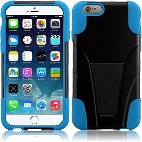 HR Vezeték nélküli T-Állvány tok Apple iPhone 6 Plus - Kiskereskedelmi Csomagolás - Fekete/Kék Ég