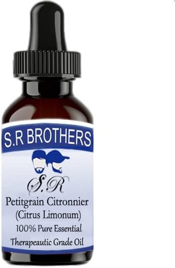 S. R Testvérek Petitgrain Citronnier (Citrus Limonum) Pure & Natural Therapeautic Minőségű illóolaj Cseppentő 15ml