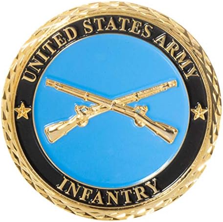 Az Egyesült Államok Hadserege Gyalogság Keresztbe Muskétát Insignia Kihívás Érme