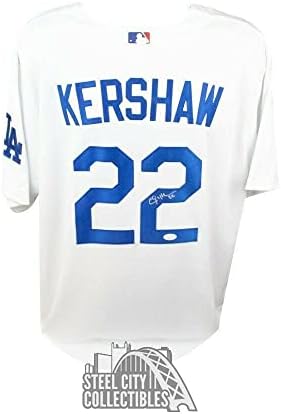 Clayton Kershaw Dedikált Los Angeles Dodgers Nike Baseball Jersey - SZÖVETSÉG LOA - Dedikált MLB Mezek
