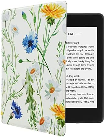MOSISO Esetben Kompatibilis a Kindle Új 10 Generáció 2019, PU Bőr Daisy Okos E-Olvasó Shell Tabletta Védő Fedél Automatikus