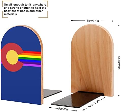 Colorado LMBT Zászló a Könyv végül a Polcok Fából készült Könyv Állni Könyvet tartó Könyvtár az Iskola Office Home Tanulmány