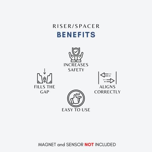 Mágnes Kelő Kompatibilis Gyűrű - Öntapadó DIY Mágnes Oldalon Érzékelő Távtartó Otthoni Biztonsági Rendszer, Érzékelő, valamint