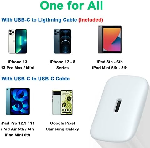 iPhone 14 20W Apple Certified USB-C, Gyors Töltő iPhone 14/14 mini/14 Pro/14 Pro Max, 13/12/11 Pro Max, XS/XR/X/8/SE, iPad