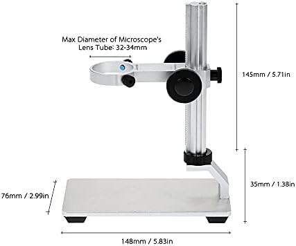 JF-XUAN G600 Alumínium Állvány, Konzol Jogosultja Emelési Támogatást Kompatibilis Digitális Mikroszkóp USB Mikroszkóp (Szín