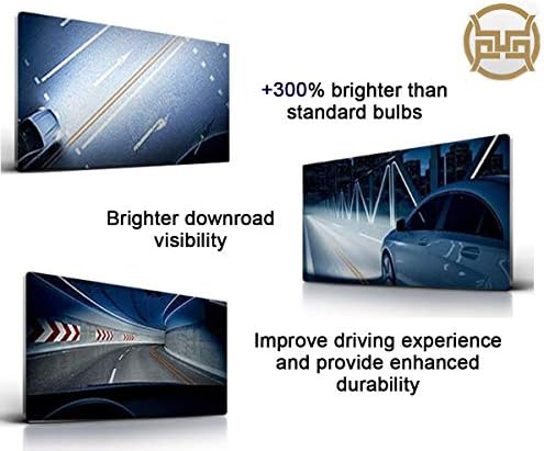 DANZHENG H7-LED Fényszóró Izzó Készlet,távolsági,tompított, valamint Köd Csere Izzó,Fehér 6000K,CSP Chips