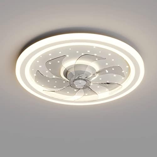 DLSixYi Csillagos Ég Szabályozható ventilátor a Lámpák Lámpatest, Csillár Ultra-Vékony Okos Ventilátor Mennyezeti Lámpa Ventilátor