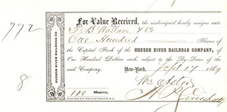 Hudson River Vasút Zrt. által aláírt William Astor Ügyvéd - Állomány Átruházása