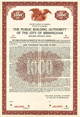 Nyilvános Épület Hatóság a Város Birmingham - 1000 dollár