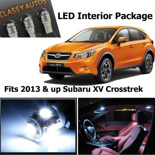 Klasszikus Autók Subaru XV Crosstrek Fehér Belső LED Csomag (4 Db)