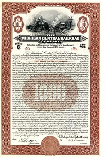 Michigan Központi Vasút Zrt. - 1000 dollár Kötvény