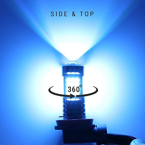 H11 Jég Kék színű 3030 SMD az Ködlámpa közepes fényerő, 2 izzó