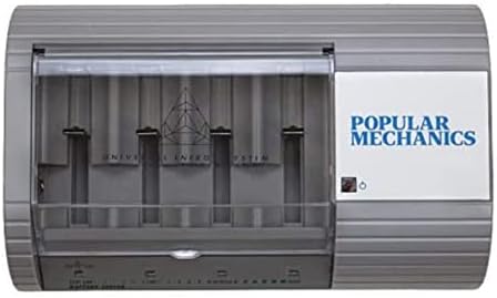 Popular Mechanics Akkumulátor Recharger - Eldobható & Újratölthető Akkumulátor Töltő Lúgos & NiMH AAA, AA, C, D, N, 6V, Vagy