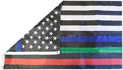 Az amerikai Nagykereskedelmi a tesco Vékony, Kék, Zöld, Piros Vonal 2x3 2'x3' Végtelenített Nylon Poli Zászló Banner