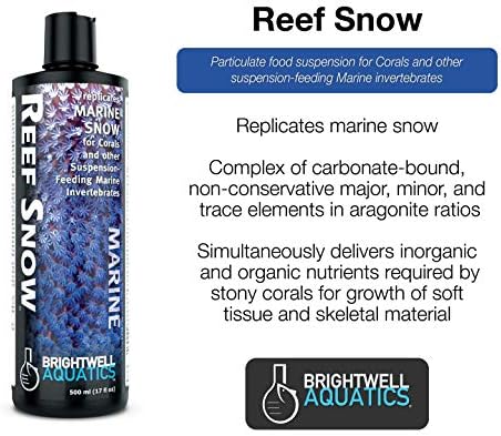 Brightwell Vízi Zátony Hó - Ismétlések Tengeri Hó a Korallok & Egyéb Tengeri Gerinctelenek 500 ml-es