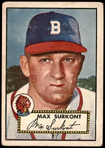 1952 Topps 302 Max Surkont Boston Braves (Baseball Kártya) FAIR Bátrabbak