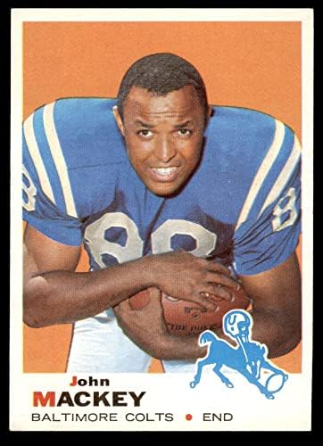 1969 Topps 207 John Mackey Baltimore Colts (Foci Kártya) NM+ Colts-Syracuse