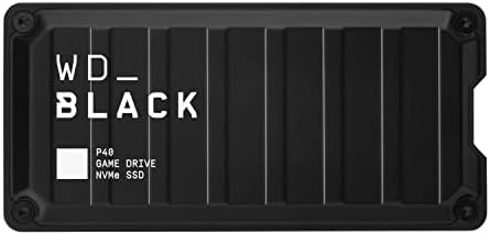 WD_BLACK 500GB P40 Játék Meghajtó SSD - 2000 MB/s, RGB Világítás, Hordozható Külső szilárdtestalapú Meghajtó SSD, Kompatibilis