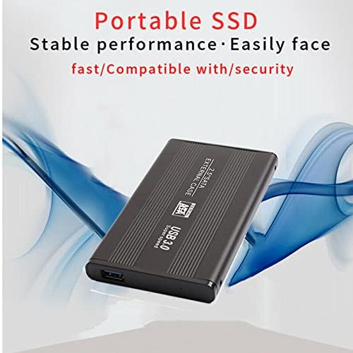 Delarsy Ultra Speed Külső SSD,2.5 Inch USB 3.0 Interfész SSD,160GB-os Hordozható & Nagy Képesség Mobil szilárdtestalapú Meghajtó