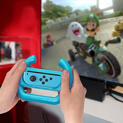 MoKo Tartozékok Készlet Nintendo Kapcsoló/Switch OLED Modell Játékok Csomag 2 Csomag Kerekek, 2Pack fogásokat, 2 Csomag Mario