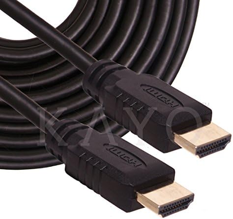 KAYO HDMI Kábel 6FT [1 Csomag],High Speed HDMI Kábel 6FT - 1 Csomag,Aranyozott Támogatja [Ultra HD|4K-s Felbontás|3D|Ethernet|Audio