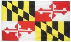3ft. x 5ft. Maryland Zászló, Réz Végtelenített